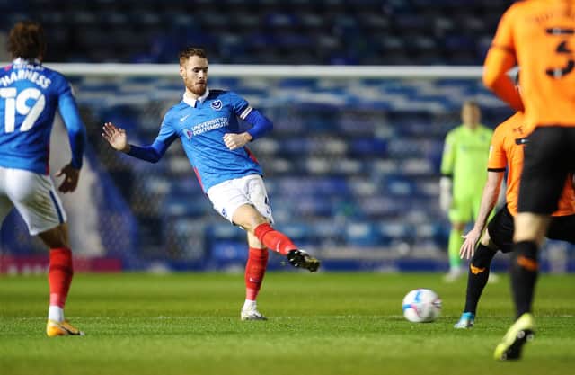 Tom Naylor was Gaffer for a Day Josh Sweetman's choice as Pompey man of the match against Oxford United. Picture: Joe Pepler