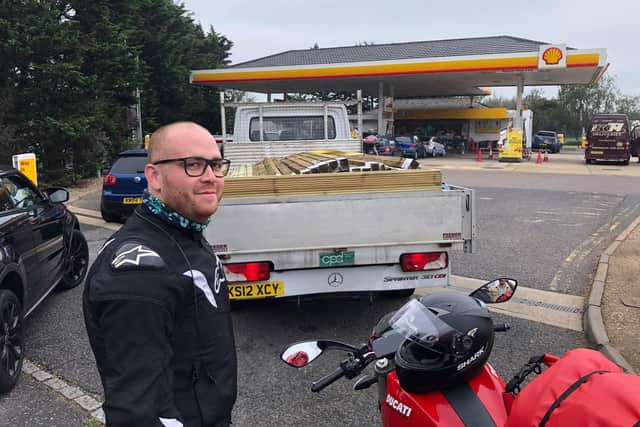 Frances Miranda  at the Shell petrol station in Eastern Road, Farlington. Picture: Richard Lemmer