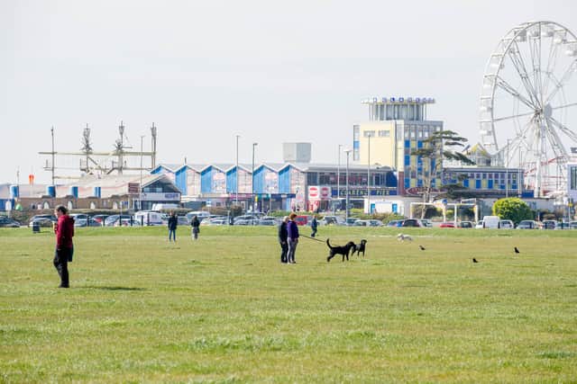 Eastney Esplanade on April 5 2020. Picture: Habibur Rahman