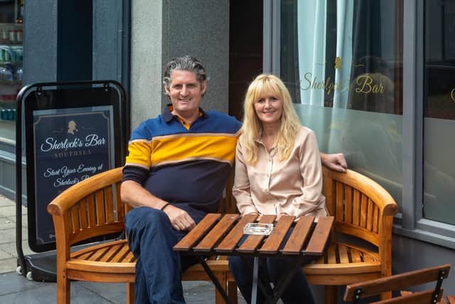Sherlock's Bar has outdoor seating, facing south to make the most of the sunny afternoons.. Picture: Mike Cooter (300721)
