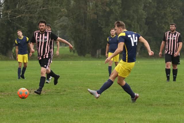 Pelham score in their 8-2 Adelaide Cup win against Spartan. Picture: Kevin Shipp