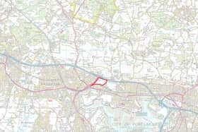 The proposed site for 600 homes in Portchester. Picture: Miller Homes.