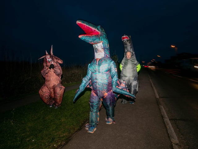 Graeme and Tommy walked around 8 miles a day surpassing their 250 mile challenge for January.