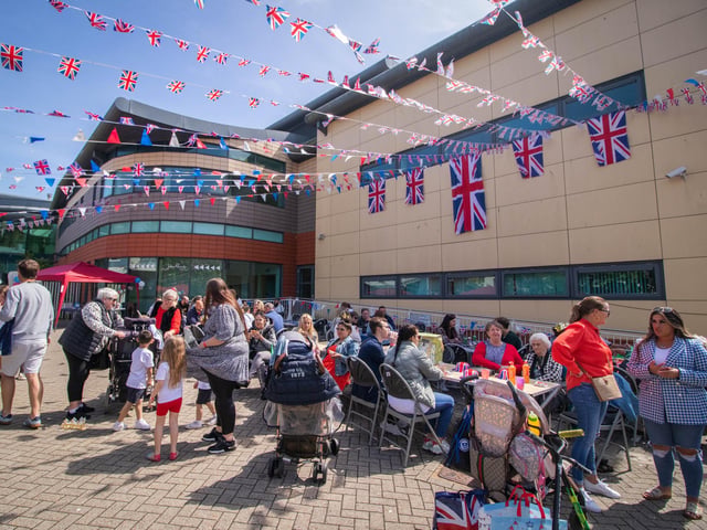 Flags out at the John Pounds Centre in Aylward Street, Portsea