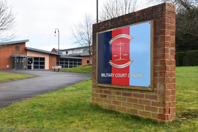 Pictured: Bulford military court.
© Ewan Galvin/Solent News & Photo Agency
