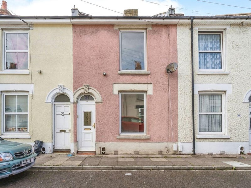 This two-bedroom terraced house in Guildford Road, Fratton has recently been re-decorated and has a living room, kitchen, dining room, utility room and garden downstairs. Upstairs it has two bedrooms and a bathroom. The house is on sale with Purplebricks, Head Office/Zoopla priced at £230,000.