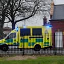 Ambulance in Portsmouth. Picture: Sarah Standing (210319-3418)