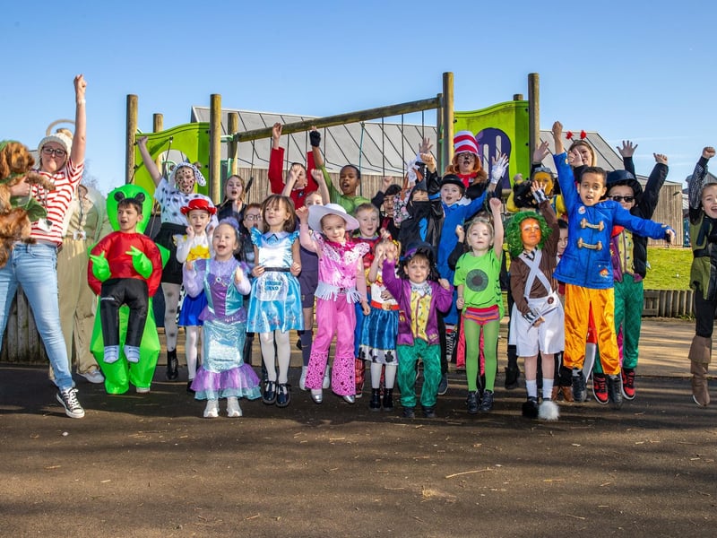 Staff and pupils from Victory Primary School dressed to impress for World Book Day 2025 on Thursday morning.Pictured - Pupils from Victory Primary School dressed up for World Book Day.Photos by Alex Shute