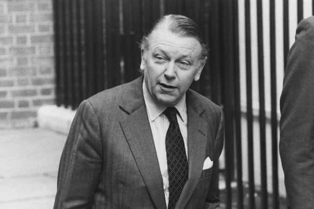 British politician Francis Pym, Baron Pym, the Secretary of State for Foreign and Commonwealth Affairs, arrives at Downing Street in London for a cabinet meeting during the Falklands War Picture: Central Press/Hulton Archive/Getty Images