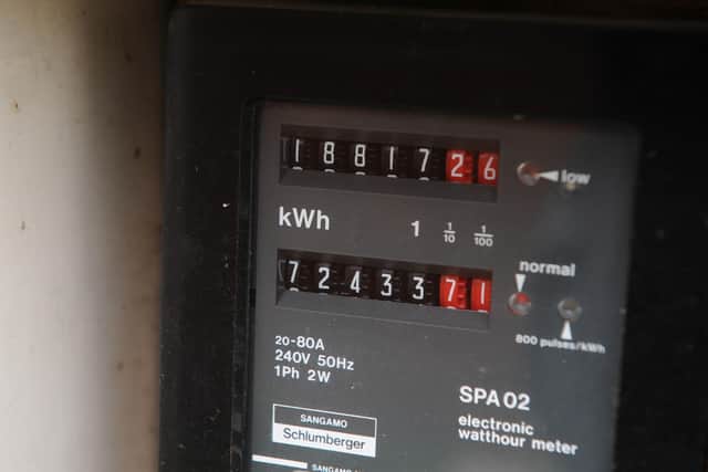 A domestic household electricity meter Picture: Nicholas.T.Ansell/PA Wire