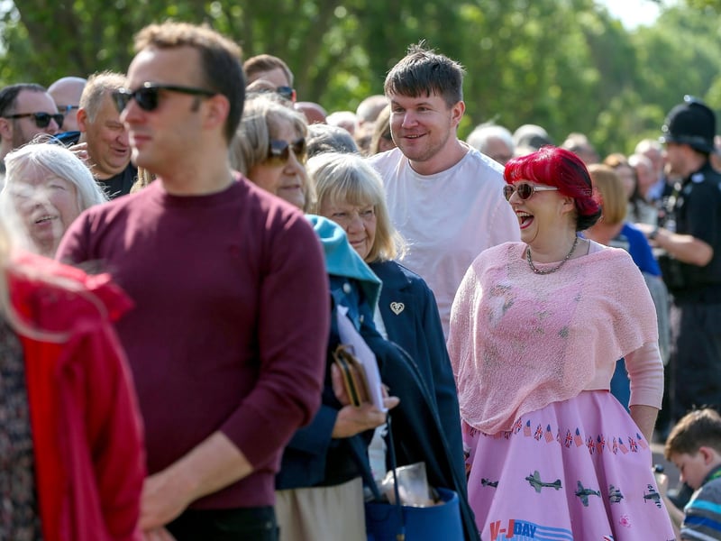 In the queue at the D-Day 80 national commemorative event.Picture: Chris Moorhouse (050624-015)