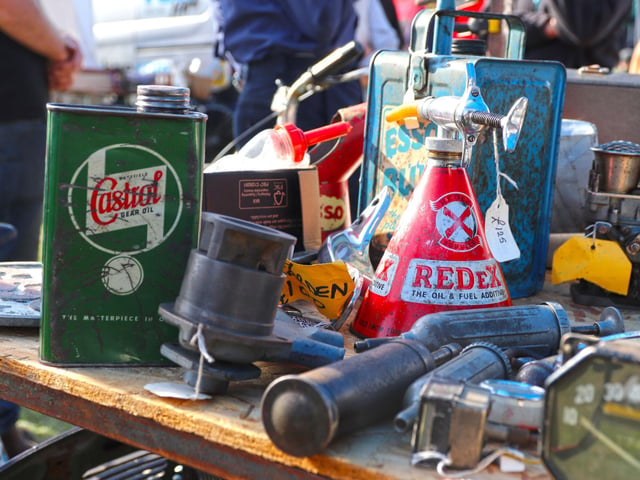 Motoring stands at Beaulieu's International Autojumble