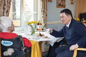 Havant MP Alan Mak visited Bedhampton Court Care Home for the latest of his 'Tea With Your MP' events