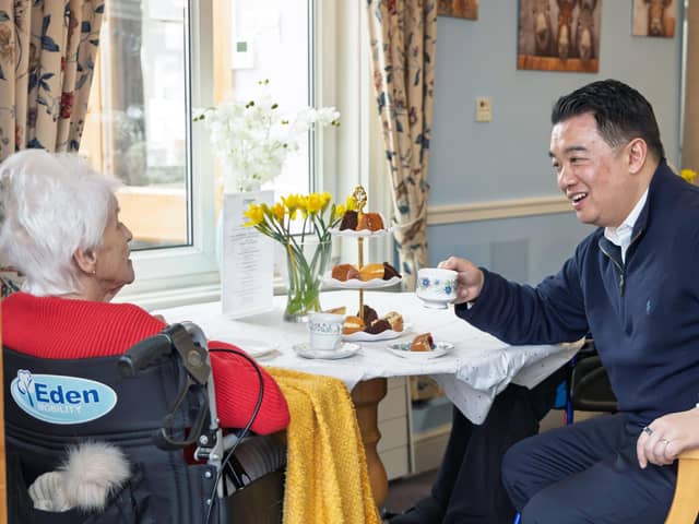 Havant MP Alan Mak visited Bedhampton Court Care Home for the latest of his 'Tea With Your MP' events