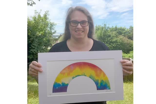 Portsmouth-based ex-navy artist, Gillian Jones, launches ‘The Rainbow Thank You Card Project’ to raise funds to support The Rowans Hospice Charity
