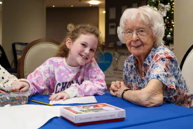 Parker Meadows care home welcomed local childrenl for a Christmas letter writing workshop