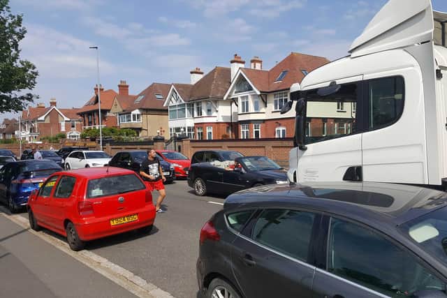 Traffic along Eastern Parade, pictured, has increased with the closure of the esplanade. Picture: Piers Gorman