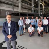 CEO Scott Verney and his staff near the vessel at Subsea The Camber, Old Portsmouth
Picture: Habibur Rahman