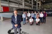CEO Scott Verney and his staff near the vessel at Subsea The Camber, Old Portsmouth
Picture: Habibur Rahman