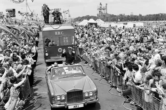Southsea greengrocer Alec Rose (1908 - 1991) is met by crowds of tens of thousands on his return to Portsmouth from his single-handed global circumnavigation, July 4, 1968. Picture: Getty