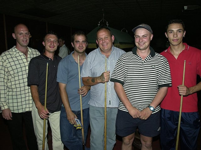 The Portsmouth Oddballs at Fareham Snooker Club in 2005.