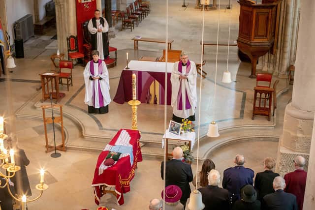 Funeral of D-Day veteran, Arthur Bailey at Portsmouth Cathedral on Thursday 23rd February 2023
Picture: Habibur Rahman