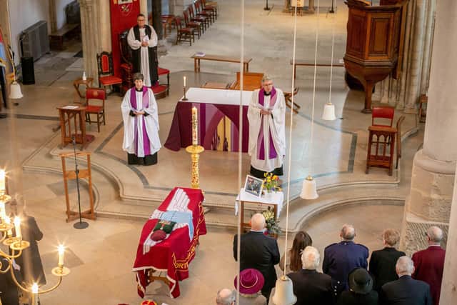 Funeral of D-Day veteran, Arthur Bailey at Portsmouth Cathedral on Thursday 23rd February 2023

Picture: Habibur Rahman