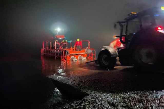 Gafirs lifeboat crew launched on December 4 to South Parade Pier to reports of a person in the water. Picture: Gafirs