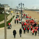 Portsmouth twilight walk for brain cancer in Southsea on Saturday the 22nd of March 2025