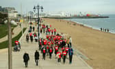 Portsmouth twilight walk for brain cancer in Southsea on Saturday the 22nd of March 2025