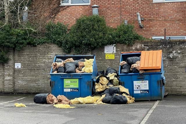 Nicky Vincent, of Houghton Avenue, Waterlooville was convicted of unauthorised disposal of waste after fly-tipping black bin bags full of insulation in Waterlooville. He has to pay more than £6,000 after a court hearing 
Picture: Havant Borough Council