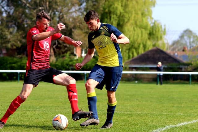 Locks Heath (red) v Moneyfields. Picture by Tom Phillips