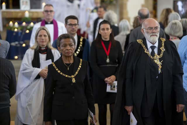 The Lord and Lady Mayoress of Portsmouth, Cllr Hugh Mason and Marie Costa