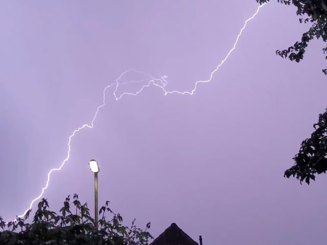 Natalie Payne took this picture from a window in Curlew Drive. 