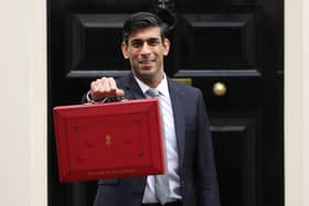 Rishi Sunak, chancellor of the exchequer departs to deliver the annual Budget at Downing Street on March 11, 2020 in London. Photo by Dan Kitwood/Getty Images