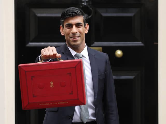 Rishi Sunak, chancellor of the exchequer departs to deliver the annual Budget at Downing Street on March 11, 2020 in London. Photo by Dan Kitwood/Getty Images