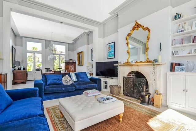 This property comes with seven bedrooms, two bathrooms and four reception rooms as well as a good-sized back garden.