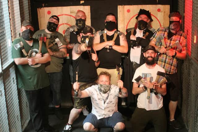 Bristol meet axe throwing shot.