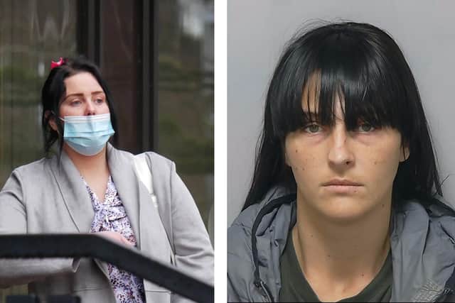 Southsea Common attackers. Left, Minnie-Mo Hunt outside Portsmouth Crown Court on 1 February 2020 and right, a picture issued by Hampshire Constabulary of Daisy Hunt.
Minnie-Mo was given an 18-month suspended sentence for the attack on Rebecca Grant, and Daisy Hunt was sentenced to three years in prison 
