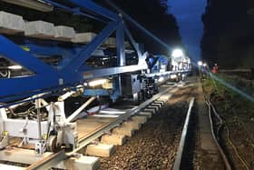 The incident happened at the Long Welded Rail Facility in Eastleigh yesterday