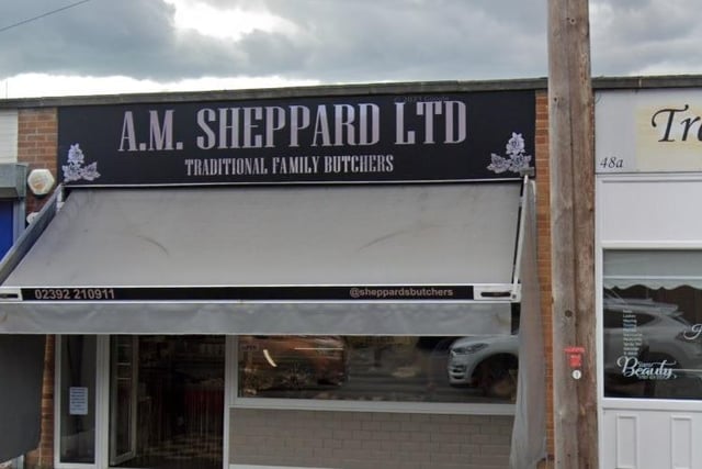 Sheppards Butchers Ltd, in Tregaron Avenue, Cosham, has a 4.9 star rating on Google from 56 reviews.