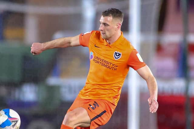 Lee Brown in action against Peterborough. Picture: Nigel Keene