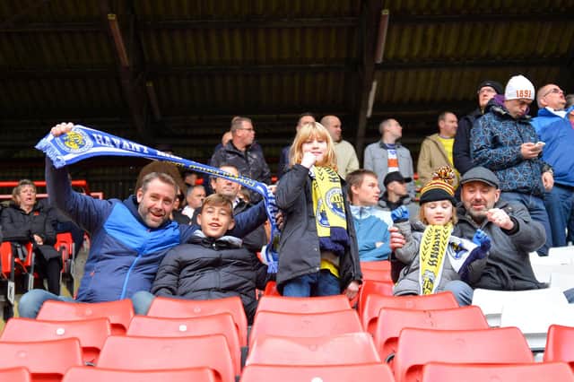 Hawks fans at The Valley. Picture: Martyn White