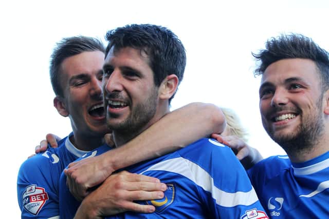 Danny Hollands' goals helped keep Pompey in the Football League during an inspired seven-game spell on an initial loan. Picture: Joe Pepler