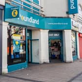 Poundland is one of the shops that has stayed opened in and around Commercial Road, Portsmouth during the lockdown.