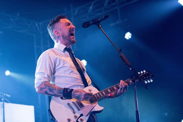 Frank Turner and the Sleeping Souls perform at last year's Wickham Festival. Picture: Vernon Nash (030819-032)