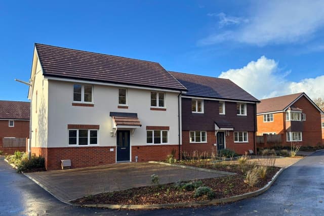 Erste Wohnungen im Baugebiet Southampton Road, Fareham, bezugsfertig