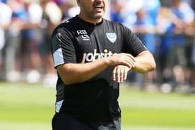 Robbie Blake spent three seasons as a member of Pompey's backroom staff before leaving for the Rocks in 2018. Picture: Joe Pepler