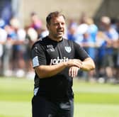 Robbie Blake spent three seasons as a member of Pompey's backroom staff before leaving for the Rocks in 2018. Picture: Joe Pepler