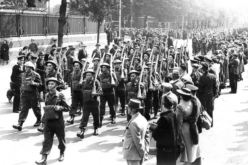 A parade of Home Guard members in Portsmouth. The News Portsmouth PP240